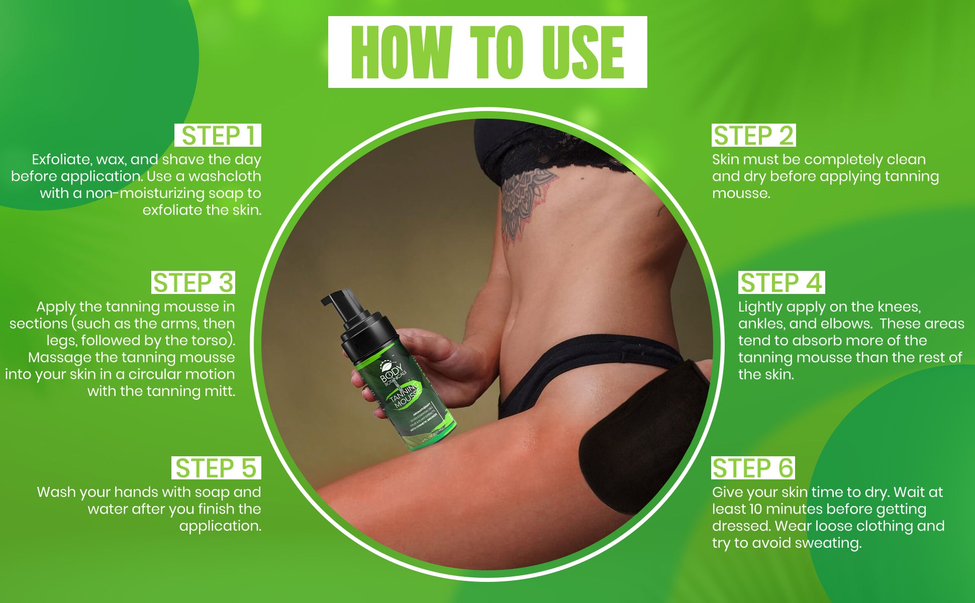 Body Botanicals Organic Professional Formula Sunless Tanning Mousse Body Botanicals